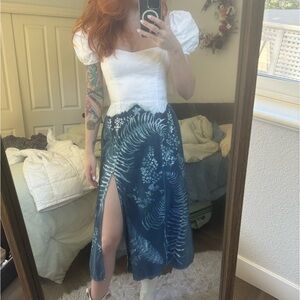 Custom, Sun-Dyed Reformation Denver Dress — Linen, Hand-Dyed